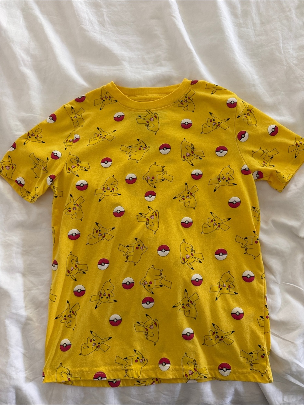 Boy Pokemon Yellow Pikachu & Poké Ball Short Sleeve Tee